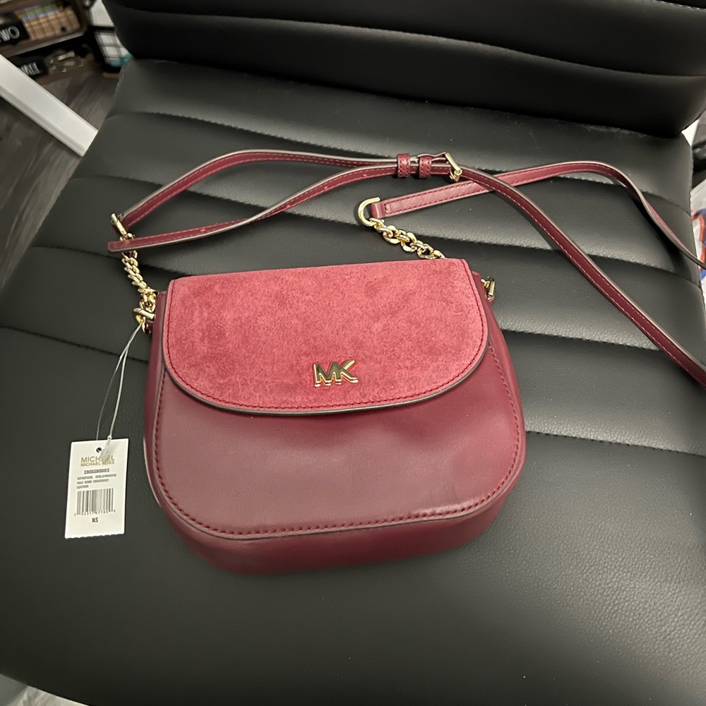 Deep red MK crossbody